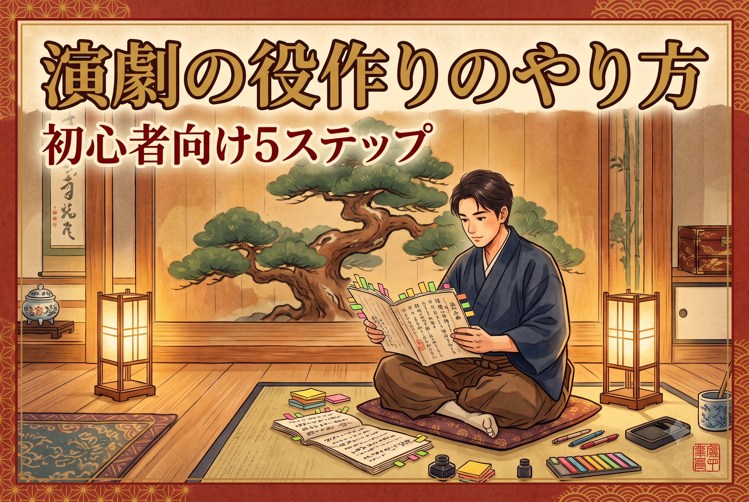 【初心者向け】演劇の役作りのやり方｜役を深く理解して説得力のある演技をする5ステップ